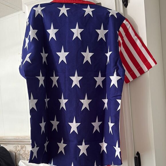 SSLR Collection AMERICAN FLAG Red and Blue Kids Shirt!🇺🇸 - Picture 4 of 6